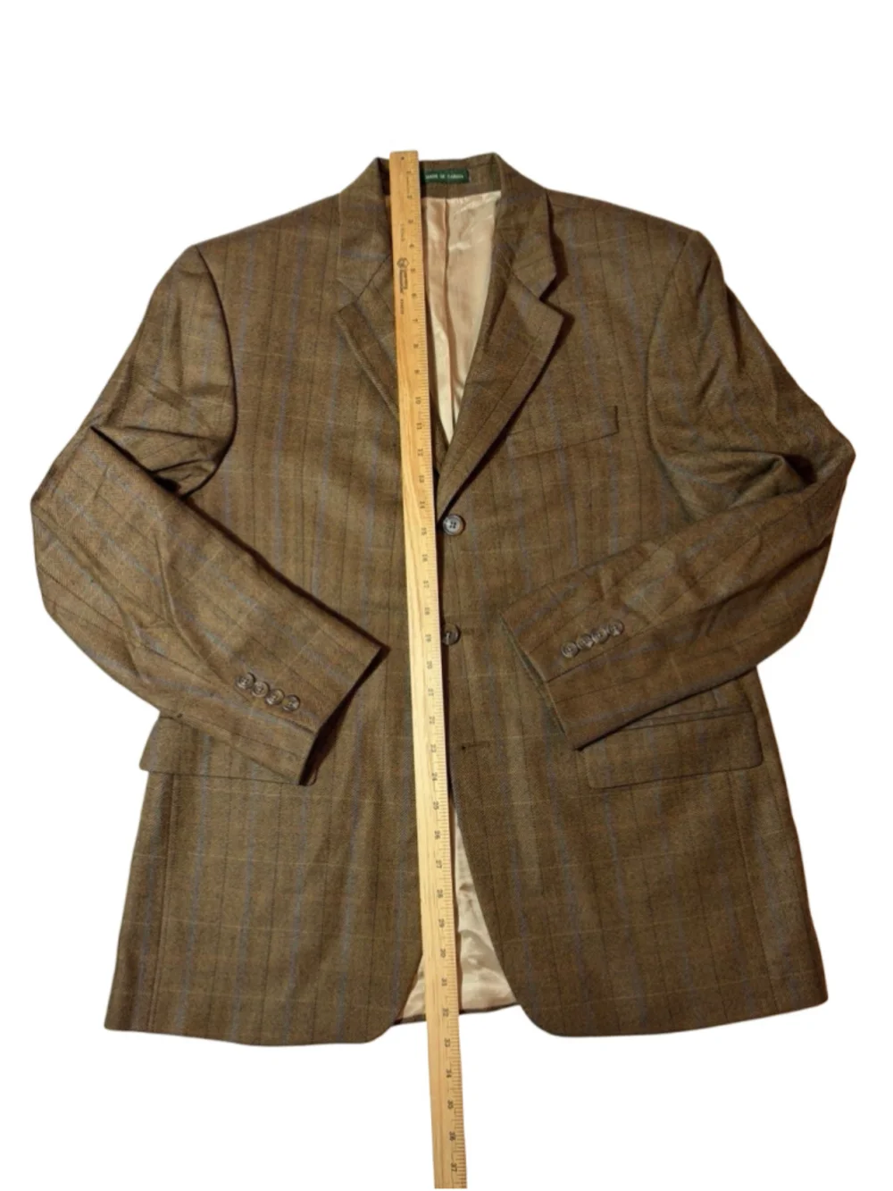 Lauren Ralph Lauren Wool Herringbone Blazer Sport Coat 42R Made in Canada